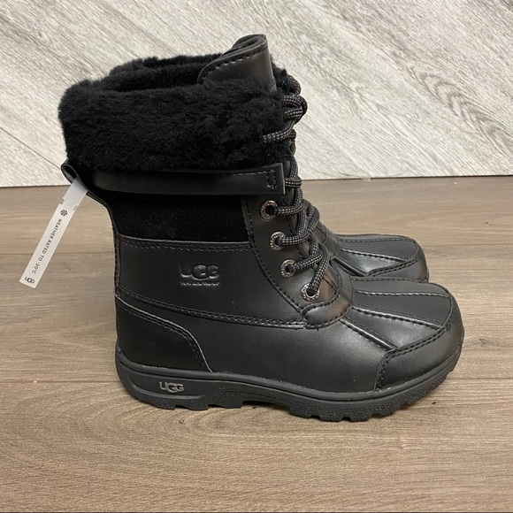 UGG | Kids Butte II CWR Snow Boots Black Size 13 - Picture 2 of 9